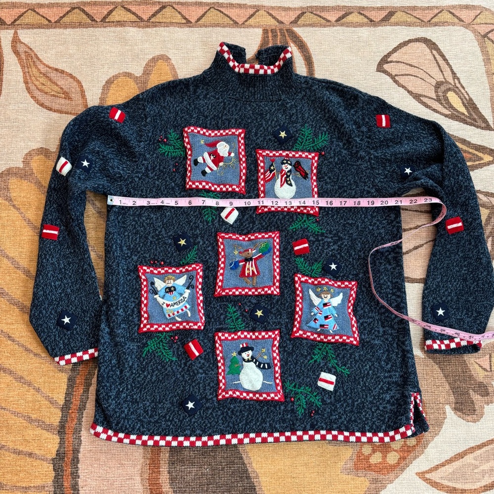 Designers Originals Festive Navy Christmas Sweater - Picture 2 of 9